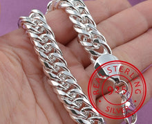 Charger l&#39;image dans la galerie, Bracelet à chaine en argent sterling 100% authentique pour hommes et femmes
