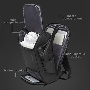 Sac à dos multifonction étanche pour ordinateur portable, grande capacité, pour le travail quotidien, avec chargeur USB