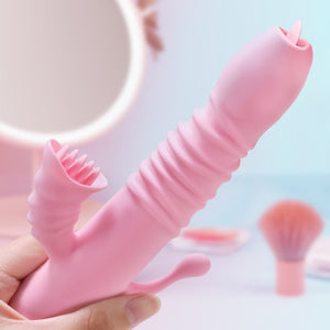 Vibrateur de langue rétractable, stimulation anal pour femmes