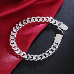 Bracelet en argent sterling 925 pour hommes et femmes