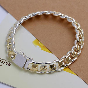 Bracelet en argent sterling 925 pour hommes et femmes