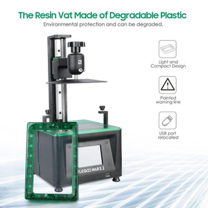 Imprimante 3d Mars 2 Mono Sla, photopolymérisation Uv, Écran Lcd Monochrome 6 pouces 2k