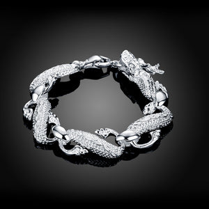 Bracelet en argent sterling 925 pour hommes et femmes