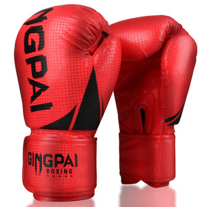 Gants de boxe en cuir microfibre, pour adultes, enfants, hommes et femmes