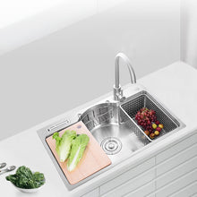 Charger l&#39;image dans la galerie, Évier de cuisine en acier inoxydable 304, lavabo simple multifonctionnel encastré sous le comptoir
