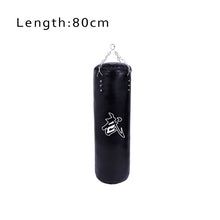 Charger l&#39;image dans la galerie, Sac de boxe vide en cuir PU 60/80/100/120cm sac de sable pour fitness
