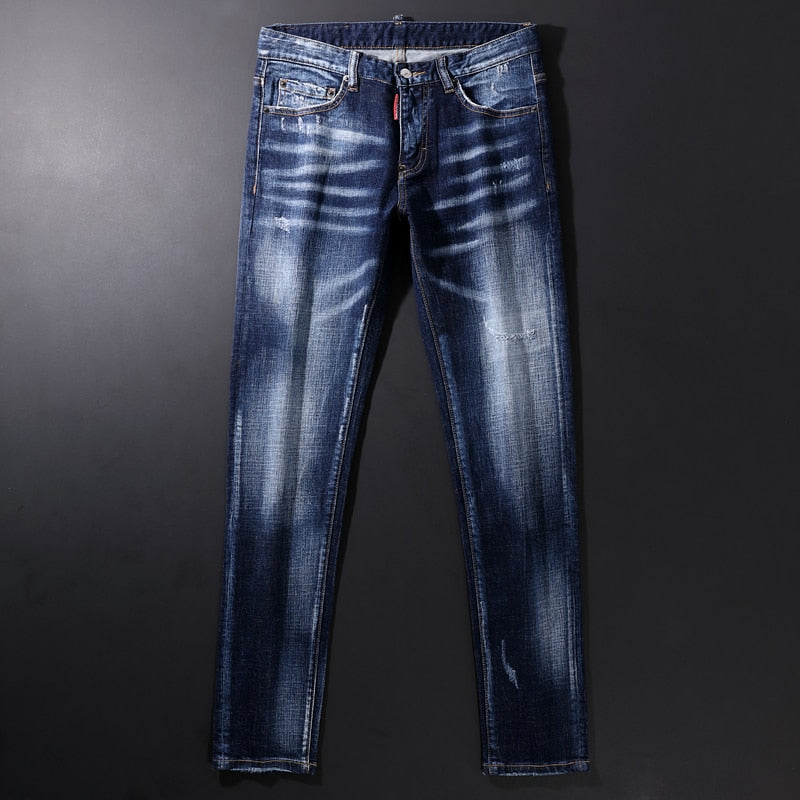 Jean en denim de style italien pour homme