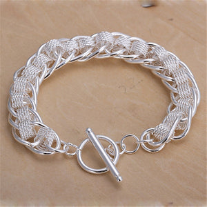 Bracelet en argent sterling 925 pour hommes et femmes