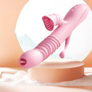 Vibrateur de langue rétractable, stimulation anal pour femmes