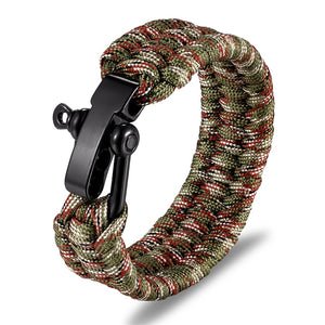 Bracelets de camping en acier inoxydable pour hommes