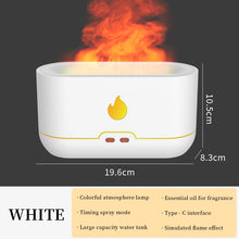 Charger l&#39;image dans la galerie, Diffuseur d&#39;huile essentielle USB 180ml, simulateur  de flamme, désodorisant pour la maison
