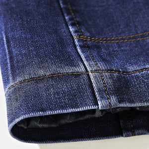 Veste en jean à poches multiples pour hommes