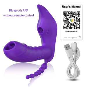 Vibrateur de clitoris, anal, avec télécommande sans fil