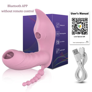 Vibrateur de clitoris, anal, avec télécommande sans fil