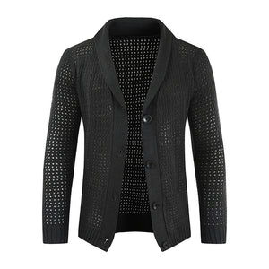 Cardigan de couleur unie pour hommes