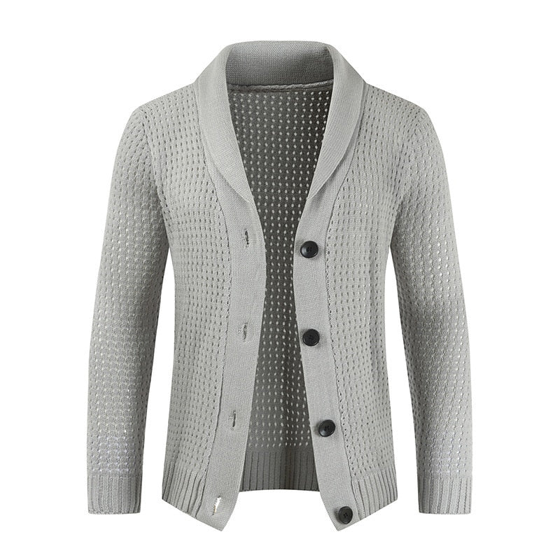 Cardigan de couleur unie pour hommes