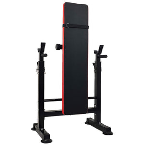 Banc de musculation multifonction réglable et pliable, avec support d'haltères, pour l'entrainement physique à la maison