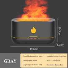 Charger l&#39;image dans la galerie, Diffuseur d&#39;huile essentielle USB 180ml, simulateur  de flamme, désodorisant pour la maison
