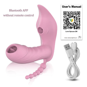 Vibrateur de clitoris, anal, avec télécommande sans fil