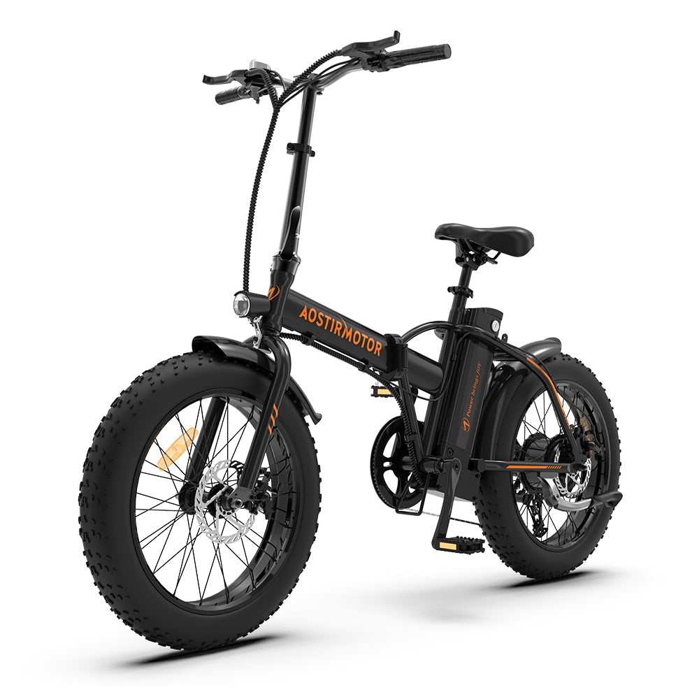 Vtt électrique pliant A20, 500w, pneus de 20 pouces, batterie amovible