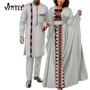 Robe africaine 2 pièces pour hommes et femmes