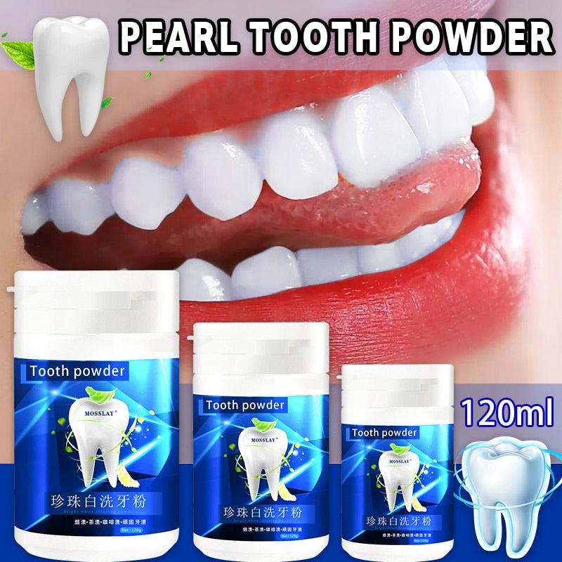 Poudre de perle, dissolvant de plaque dentaire, blanchiment des dents