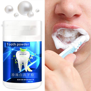 Poudre de perle, dissolvant de plaque dentaire, blanchiment des dents