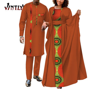 Robe africaine 2 pièces pour hommes et femmes