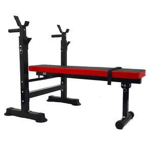 Banc de musculation multifonction réglable et pliable, avec support d'haltères, pour l'entrainement physique à la maison