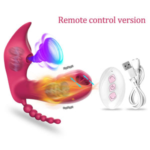 Vibrateur de clitoris, anal, avec télécommande sans fil