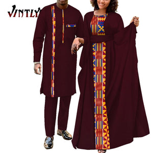 Robe africaine 2 pièces pour hommes et femmes